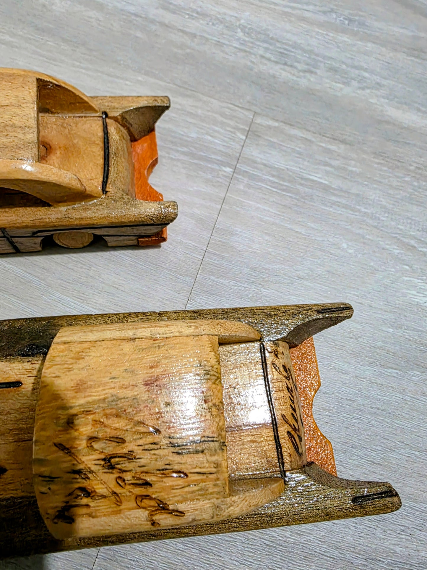 Handmade Wooden Cuban Car Set (2) – Authentic Folk Art Souvenirs