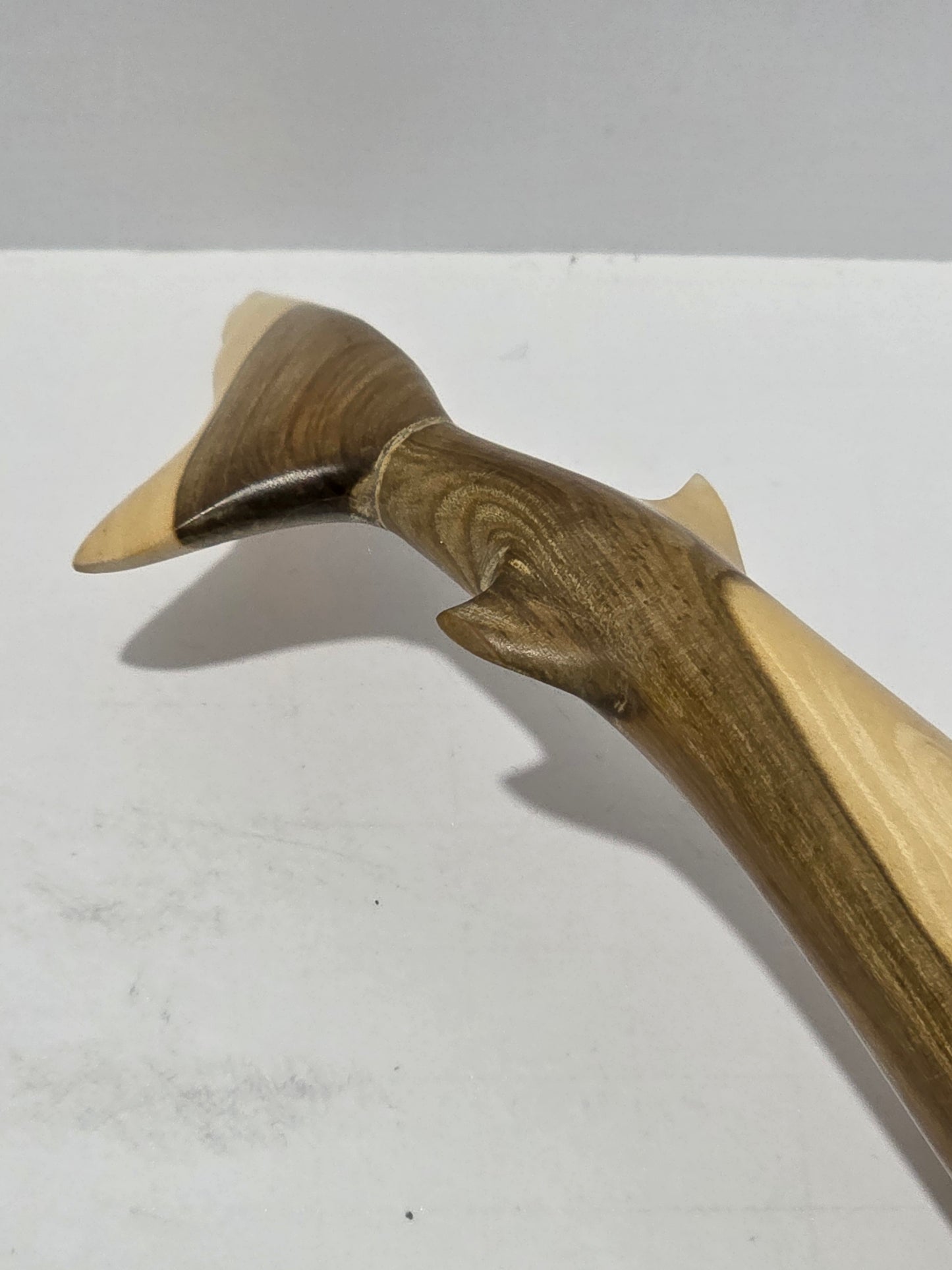 Set of 2 Wooden Shark Figurines