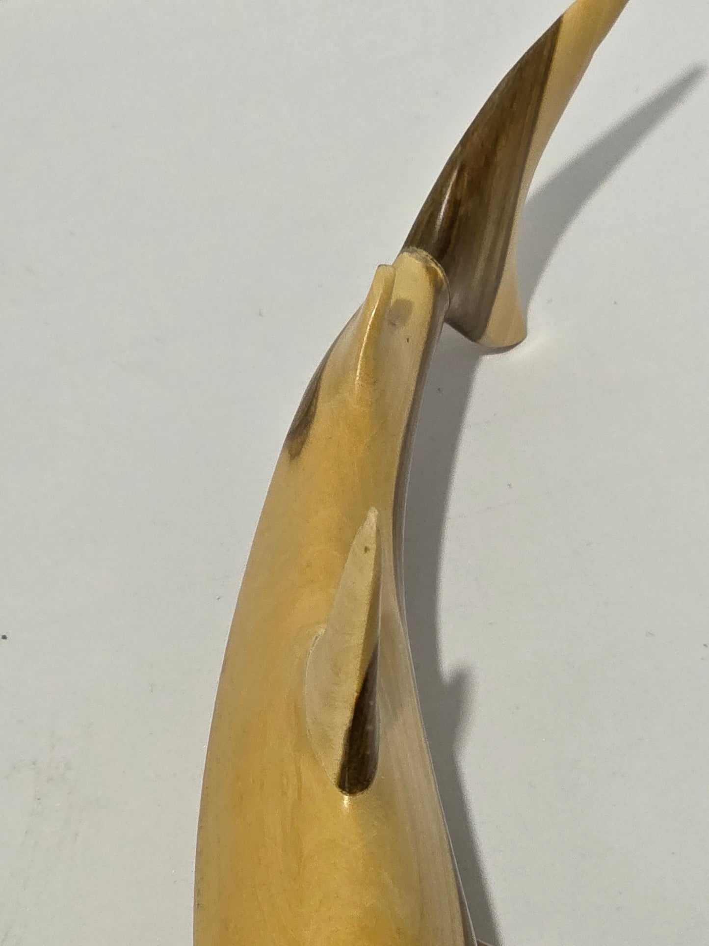 Set of 2 Wooden Shark Figurines