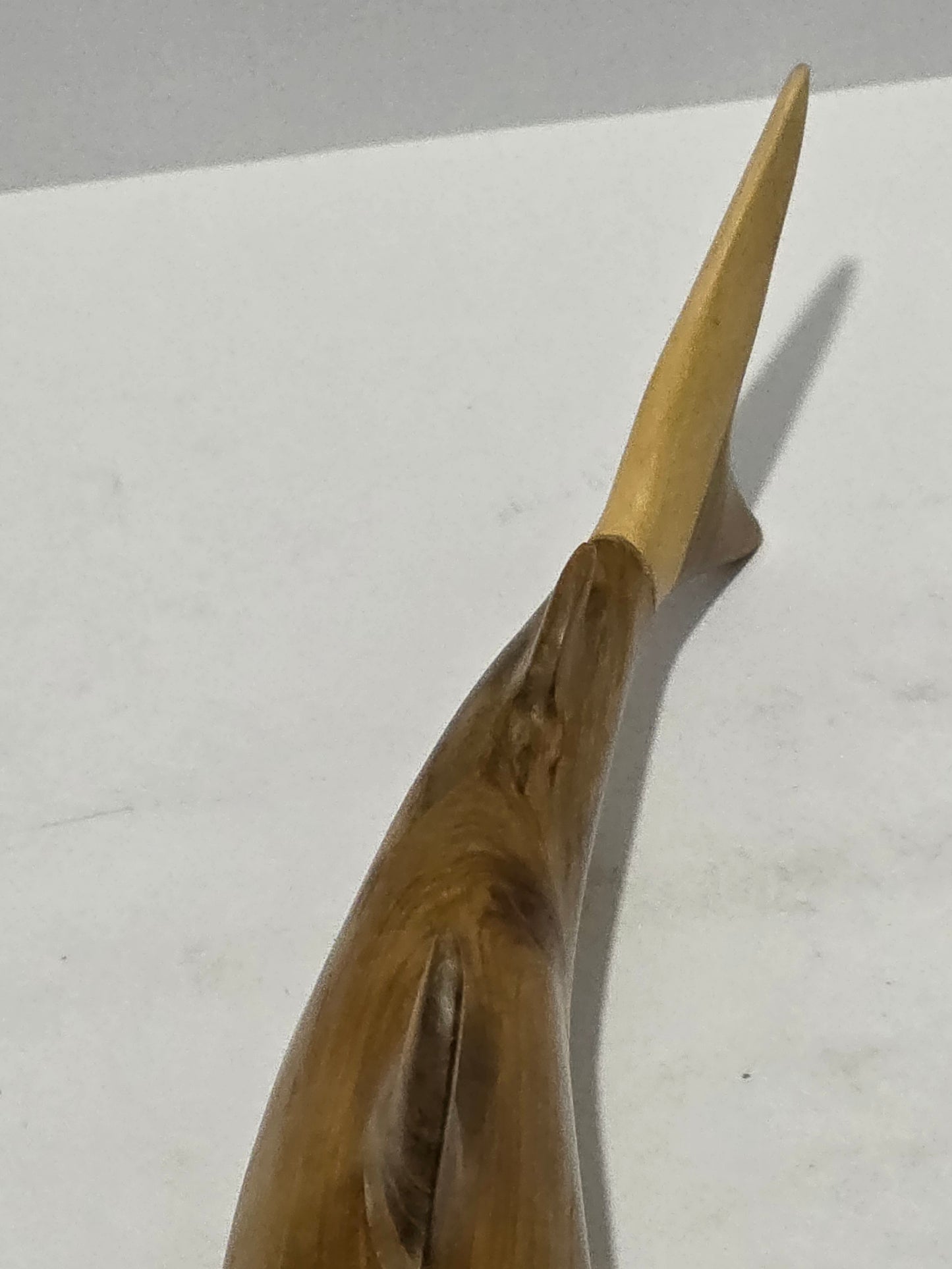 Set of 2 Wooden Shark Figurines