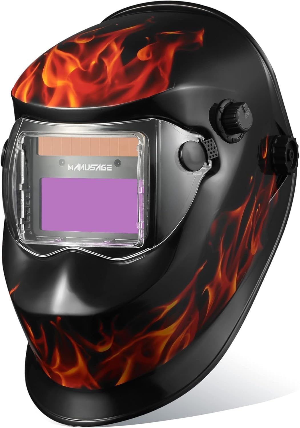 Welding Helmet Solar Powered Auto Darkening, Wide Shade 9-13 TIG MIG ARC Hood